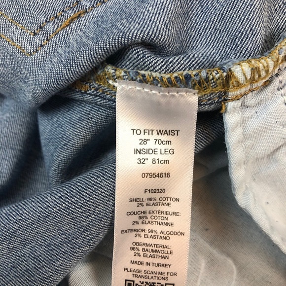 *BNWT* ASOS Distressed Denim Jeans Pants (UK 28/32 - Picture 7 of 8